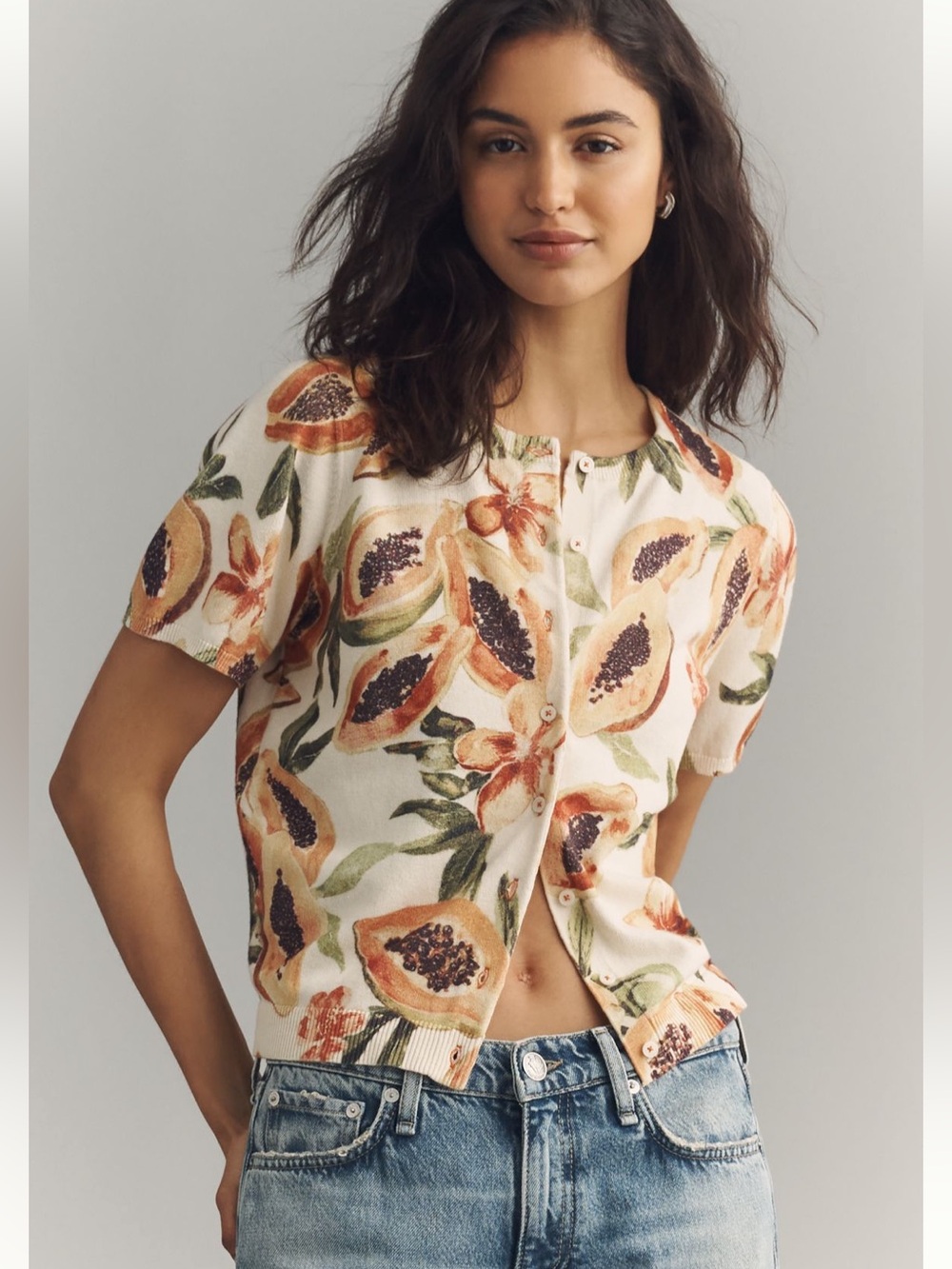 NWT Anthropologie Juliet cotton cashmere cardigan